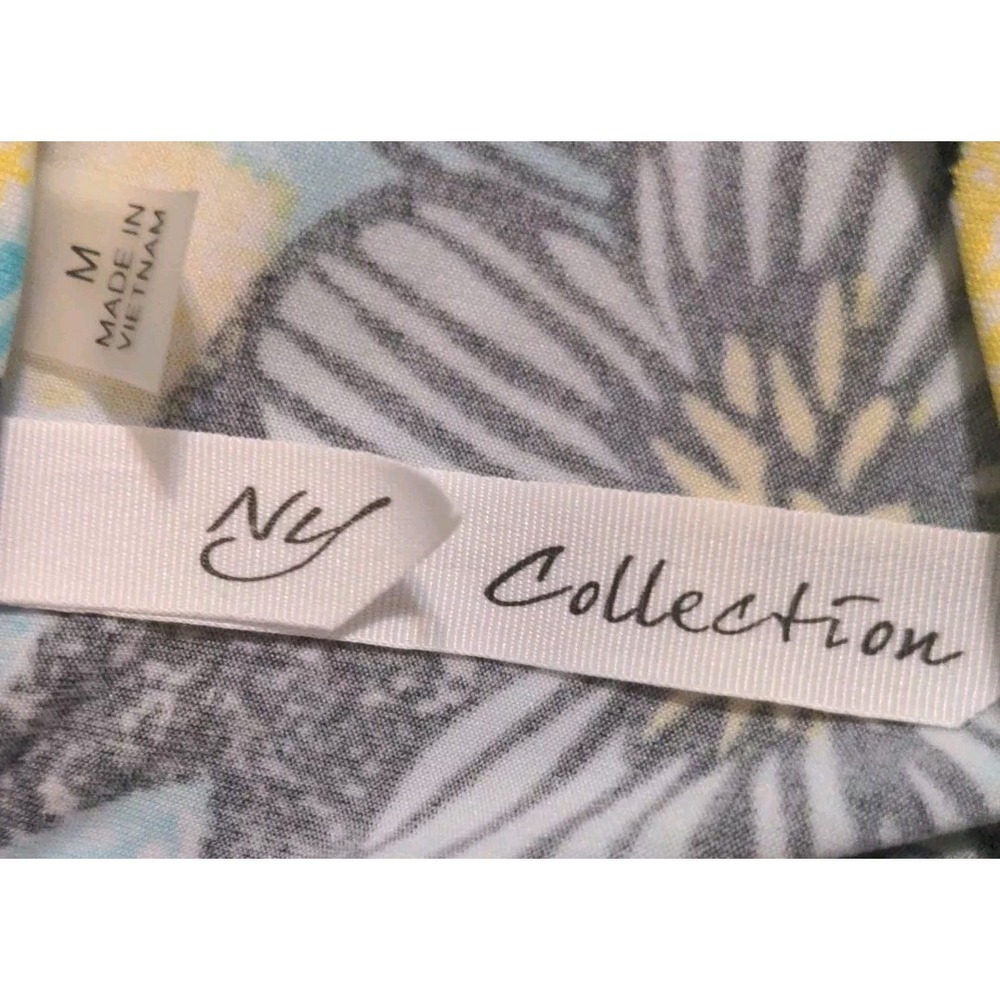 NY Collection Women's Sleeveless Teal & Black Dress. Size M - Picture 7 of 8